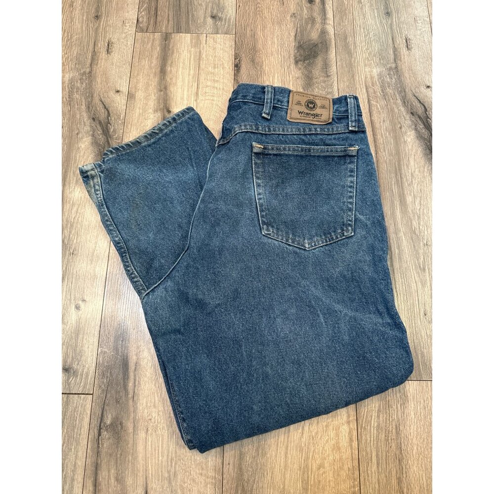 Wrangler Mens Blue Jeans 38x29 100% Cotton Denim 9760WDR / 125-H633-008